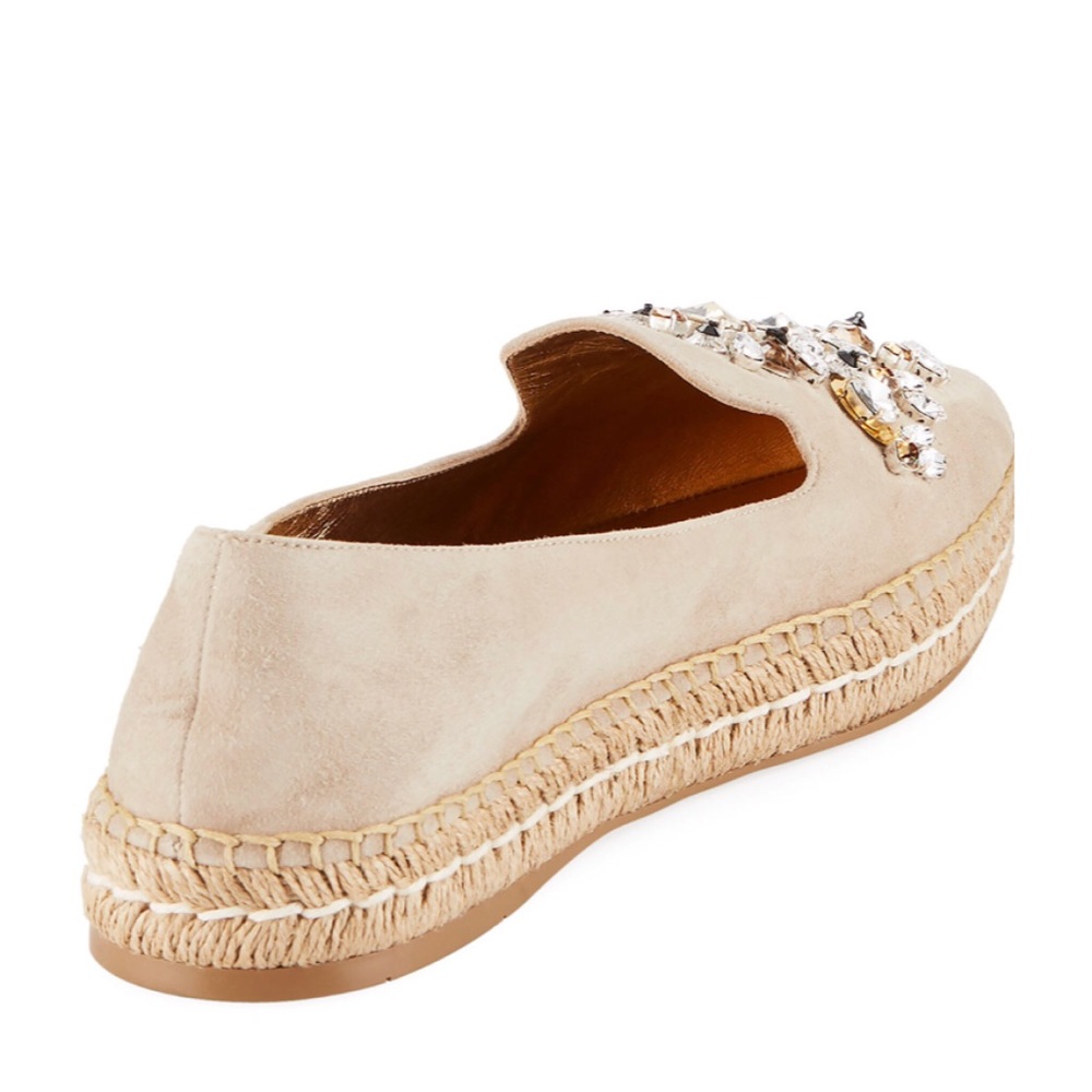 NWT Prada Embellished Platform Suede Espadrille - Picture 2 of 8